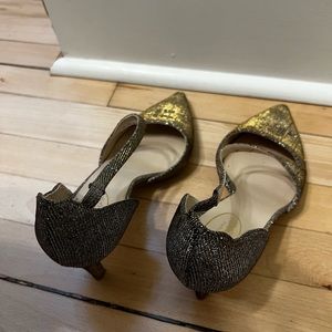 Browns heels, sparkly, made in Spain, size 36, worn once to prom